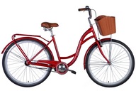 Mestský bicykel Dorozhnik AQUAMARINE rám 19 palcov koleso 28 " červená