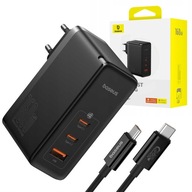 BASEUS SZYBKA ŁADOWARKA SIECIOWA 160W GaN5 Pro 2x USB-C|USB MOCNY ZASILACZ