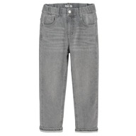 Cool Club Spodnie jeansowe chłopięce szare ocieplane r 116