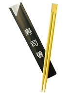 Paličky bambus 21cm obálka otvorená čierna 10 ks