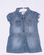 372. H&M MODNA JEANSOWA SUKIENKA JAK NOWA 74CM