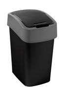 Kôš odpadkový kôš výklopný Flip Bin 9 L Curver čierna/sivá
