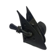 mirror left manually Fiat Seicento 0.9 01704511000 black,