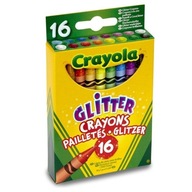 Kredki świecowe brokatowe 16 sztuk Crayola