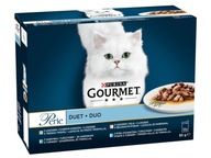 Karma dla kota GOURMET Perle Duet Rybny 12 x 85 g