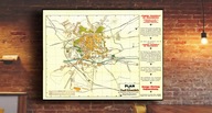 Stary plan Świdnica Plan der Stadt Schweidnitz. 1930 r. 70x50cm