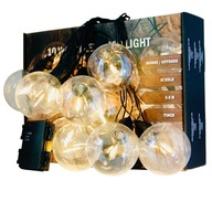 KÜLTÉRI KERTI GIRLAND BELTÉRI LED IZZÓKKAL ERKÉLY TERASZRA