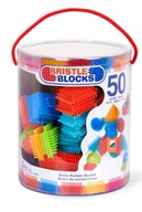 Klocki Jeżyki 50 elementów w wiaderku Bristle Blocks B.Toys 2+