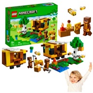 MINECRAFT PSZCZELI DOMEK UL ZESTAW KLOCKI LEGO DLA DZIECI PSZCZOŁY 254EL