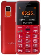 MYPHONE HALO EASY - TELEFON DLA SENIORA RADIO SOS Czerwony