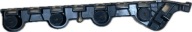 SKODA OCTAVIA 4 IV holder bumper bracket left rear part 5E7807393B