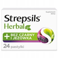 STREPSILS Herbal ból gardła czarny bez 24 pastylki