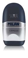 Temperówko-gumka capsula silver MILAN 4714112