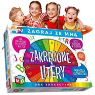 GRY EDUKACYJNE dla 5 LATKA Zakręcone Litery ZESTAW