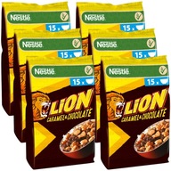 Nestle Lion Płatki śniadaniowe karmel czekolada x6