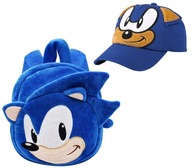 PREDŠKOLSKÝ BATOH SONIC JEŽKO ČIAPKA SO ŠILTOM