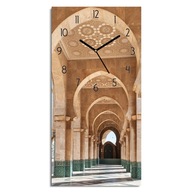 sklenené hodiny Mešita Maroko do kuchyne 30x60 tichý