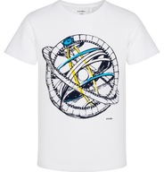 T-shirt Koszulka chłopięca dziecięca bawełna Endo Satelita Biały 110 cm