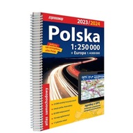 Polska 1:250 000 Europa atlas samochodowy 2023