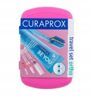 Curaprox Travel Set Ortho Cestovný set Ružový