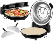 PIEC DO PIZZY ELEKTRYCZNY TEESA SUPREME 32CM 400°C 2 ŁOPATKI 1200W MOCNY