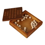 Wooden Solitaire Board Game Classical Wooden Puzzle Boards Game for Adults