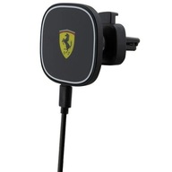Ładowarka samochodowa Ferrari 2023 MagSafe indukcyjna 15W do kratki czarna