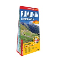 Rumunia i Mołdawia laminowana mapa samochodowa 1:8