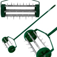 Aerator wertykulator ręczny walcowy do trawy 27 kolcy , średnica 15cm