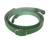 Bőr táskaszíj 140cm állítható zöld