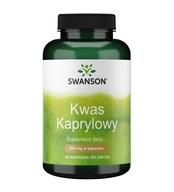 Swanson Kwas Kaprylowy 600 mg - kapsułki 60 szt.