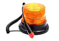 LED výstražné svetlo, montáž na magnet, oranžové, 12-24V
