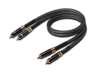 Przewód kabel Real Cable 2xRCA - 2x RCA WYSOKA KLASA PRODUKTU CHINCH 1 METR