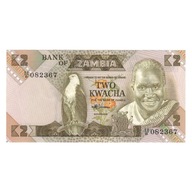 Banknot, Zambia, 2 Kwacha, Undated (1980-88), KM:2