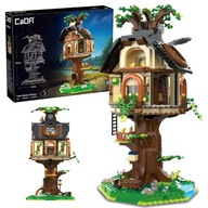 KOCKY CADA KNIŽNICA V CHATE NA STROME TREE HOUSE LIBRARY 1808 DIELOV + LED