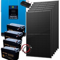Zestaw Solarny fotowoltaiczny 10000W 230V Magazyn Panel 2280W akumulator