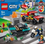 KLOCKI LEGO CITY AKCJA STRAZACKA I POLICYJNY POSCI