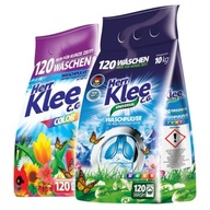 Klee Prášok na pranie bieleho a farebného oblečenia Sada 20kg 240 Praní