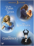 PIĘKNA I BESTIA / KOPCIUSZEK / CZAROWNICA DISNEY HITY PAKIET (DISNEY) (3DVD