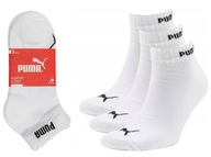 PUMA PONOŽKY ZA KOCKY BIELE 3-PACK 39/42