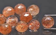 Slnečný kameň fazetovaná rozeta okrúhla fi 5 mm