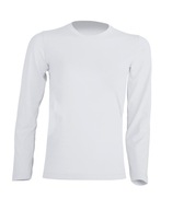 Koszulka bluzka dziecięca t-shirt z długim rękawem biała 140 JHK 9 - 11 lat