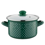 Garnek Emalia polska Pleszew Retro 18 cm 3 l indukcja gaz