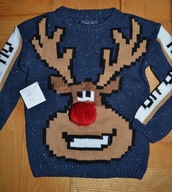 925^ Świąteczny sweter Renifer 3 Lat_98 cm