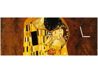 100x40cm HODINY Bozk podľa Gustav Klimt obrázok dek