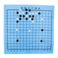 Chinese Go Chess Set, Plastic Chessboard and Game Pieces for Camping Game