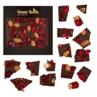 72% étcsokoládé cseresznyével és mandulával