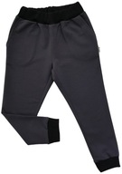 Spodnie dresowe chłopięce z kieszeniami GAMET wąskie wygodne bawełniane 122
