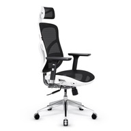 Kancelárska stolička PREMIUM DIABLO V-BASIC Ergonomická bielo-čierna