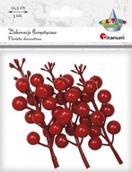 Dekoracja gałązki owoców winobluszczu czerwone (3 szt.) 487296 TITANUM